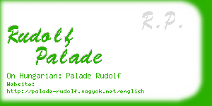 rudolf palade business card